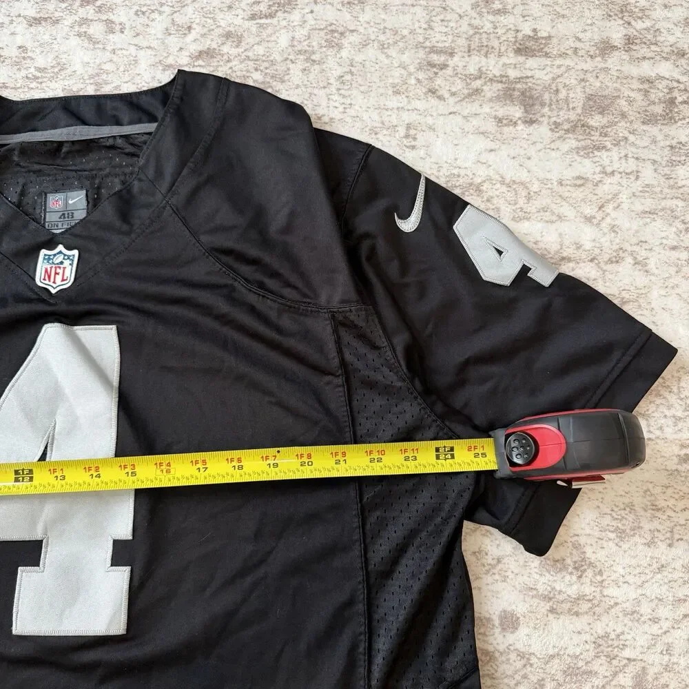 Nike Oakland Raiders David Carr #4 On-Field Jersey Black/Silver Men’s 48